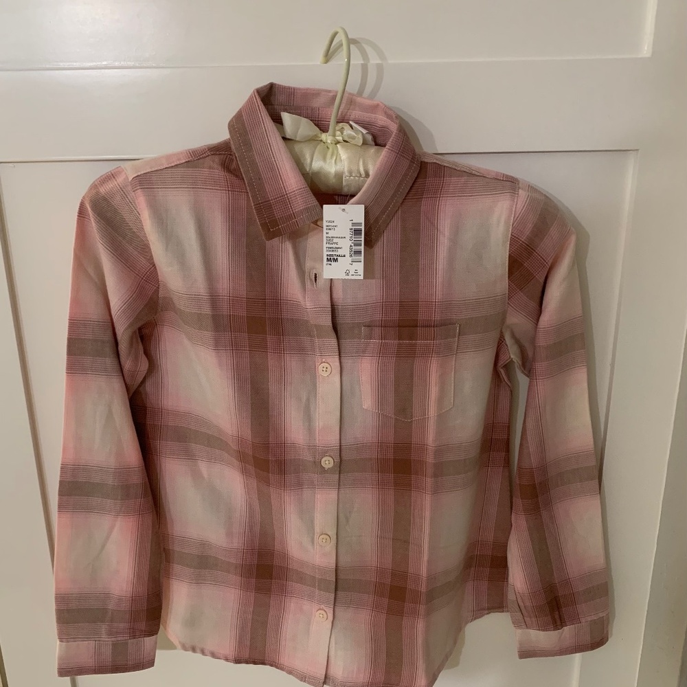 NEW with Tags Girls The Children’s Place Flannel Shirt Medium